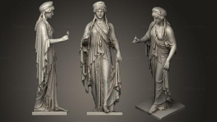 Статуи античные и исторические (Богиня надежды, STKA_1404) 3D модель для ЧПУ станка